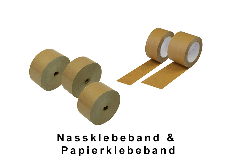 Papierklebeband + Nassklebeband