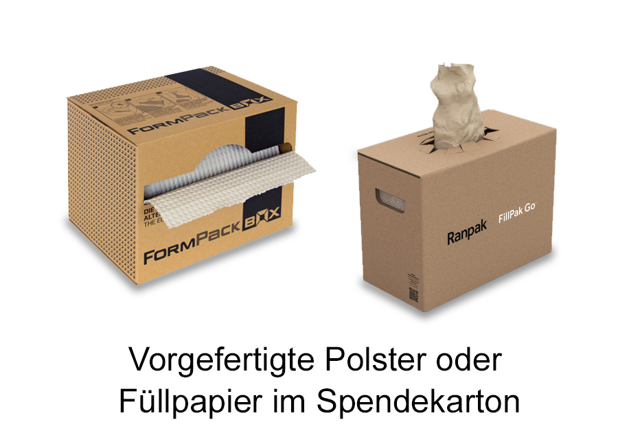 Füllpapier fertige Papierpolster